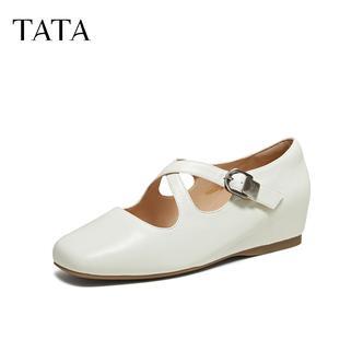 TATA他她春季新款法式浅口玛丽珍鞋简约舒适休闲单鞋女鞋YSW04CQ5