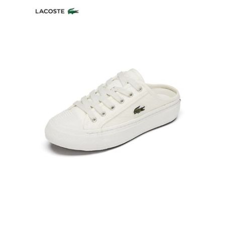 LACOSTE法国鳄鱼女鞋时尚休闲帆布鞋|47CFA0008