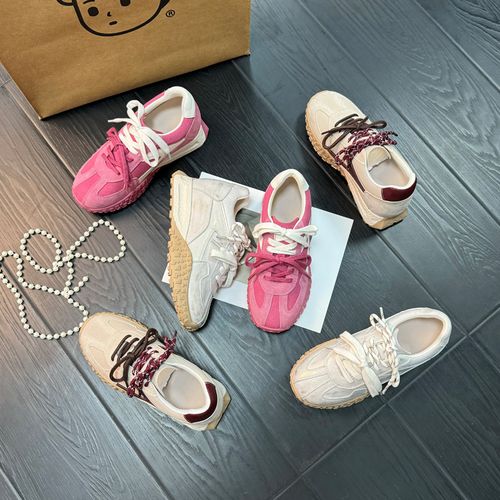 内增高8cm复古德训鞋女厚底2026早春新款运动休闲鞋百搭阿甘鞋女主图