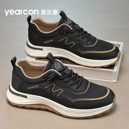 YEARCON/意尔康运动鞋男秋季百搭透气休闲网面鞋软底跑步潮鞋1052