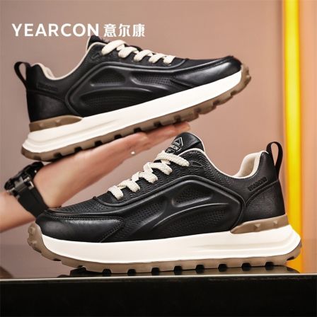 YEARCON/意尔康男鞋2025新款秋季透气男士时尚休闲鞋厚底潮鞋1093