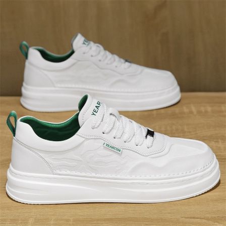 YEARCON/意尔康厚底板鞋透气秋季休闲板鞋韩版百搭低帮鞋子4518