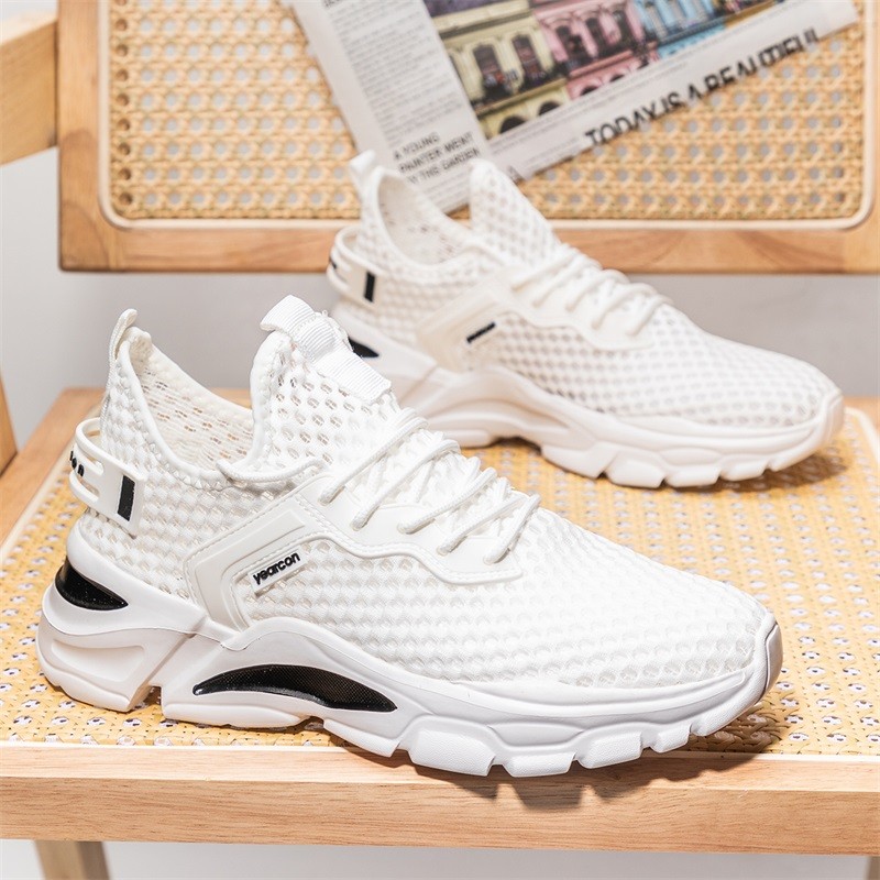 YEARCON/意尔康男鞋2025新款秋季镂空透气单网运动轻便网面鞋1157主图