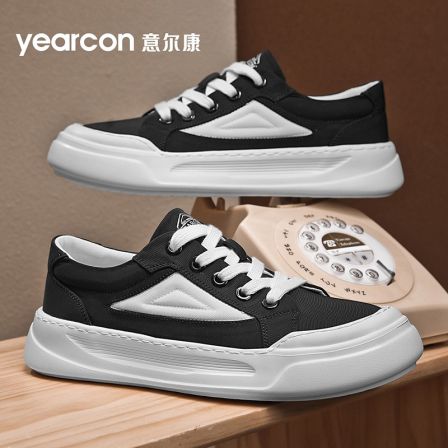 YEARCON/意尔康休闲男士潮鞋板鞋透气百搭秋季时尚防滑厚底鞋4862