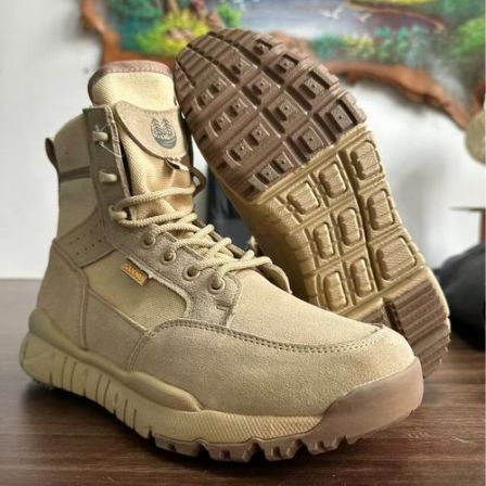 真皮战术徒步登上鞋户外超轻防风沙鞋舌马丁靴
