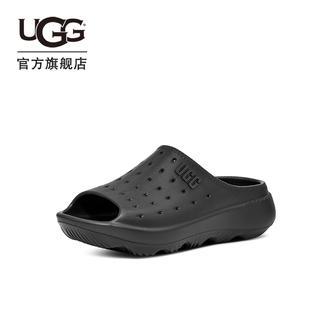 UGG夏季男士舒适休闲纯色露趾厚底洞洞鞋面时尚简约拖鞋 1137973