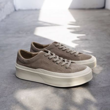 增高厚底男鞋2026春季新款真皮板鞋男简约百搭休闲轻便低帮休闲鞋