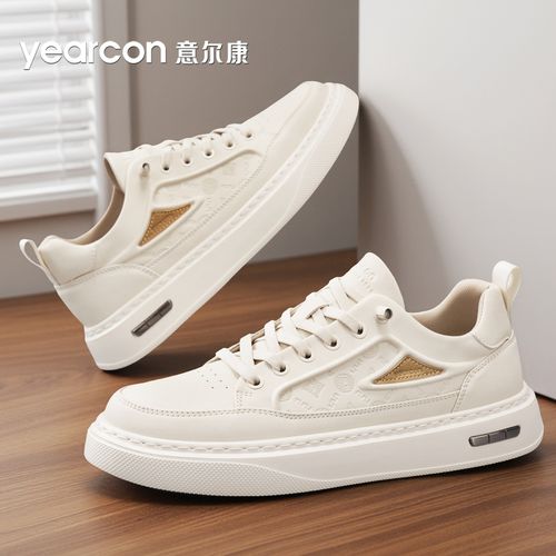 YEARCON/意尔康百搭舒适小白鞋舒适耐磨防滑厚底休闲鞋4132主图