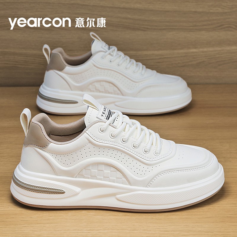 YEARCON/意尔康秋季新款舒适透气百搭时尚潮流增高男士休闲鞋4777主图