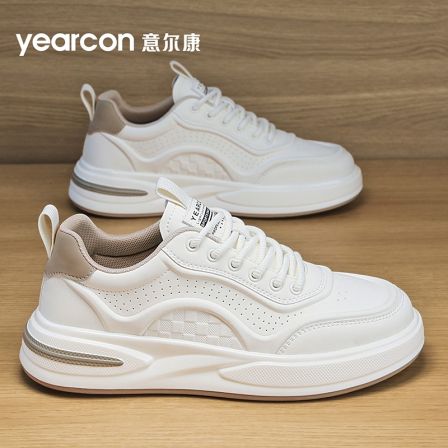 YEARCON/意尔康秋季新款舒适透气百搭时尚潮流增高男士休闲鞋4777