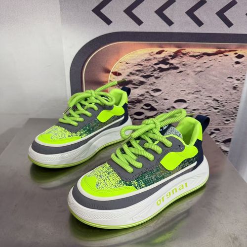 888-235新款2026圆头系带经典休闲板鞋男款时尚鞋潮鞋男主图