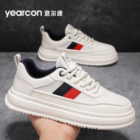 YEARCON/意尔康秋季新款舒适透气百搭时尚潮流增高男士休闲鞋4836