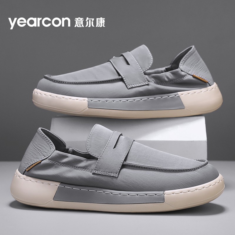 YEARCON/意尔康男鞋新款秋季透气休闲鞋百搭轻便一脚蹬软底鞋4936主图