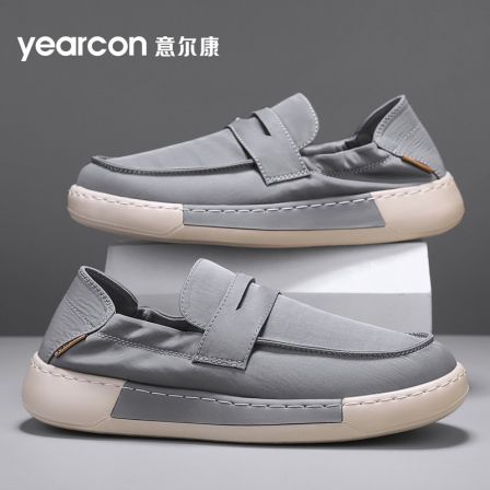 YEARCON/意尔康男鞋新款秋季透气休闲鞋百搭轻便一脚蹬软底鞋4936