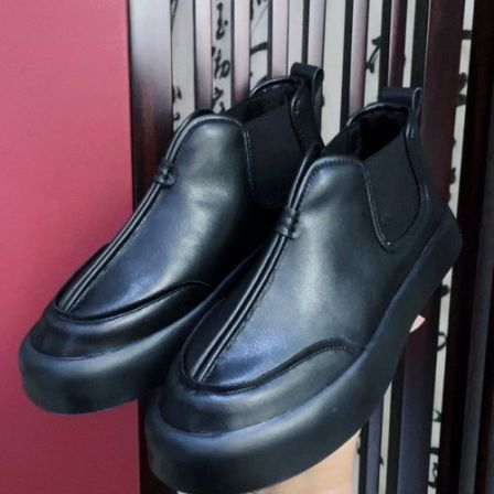 秋冬季男士复古文艺牛皮中高帮中式厚底皮鞋皮靴506中式国风