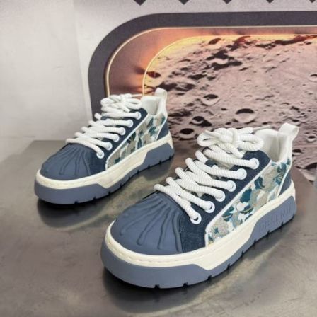 888-135新款2026圆头系带经典休闲板鞋男款时尚鞋潮鞋男