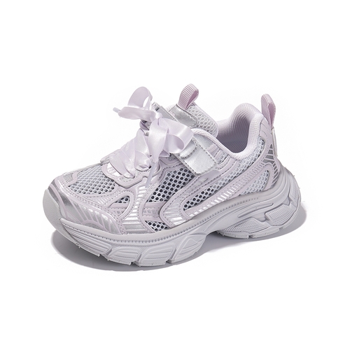 小米步单网【星纱】2026夏季新款老爹百搭儿童透气女童软底运动鞋主图