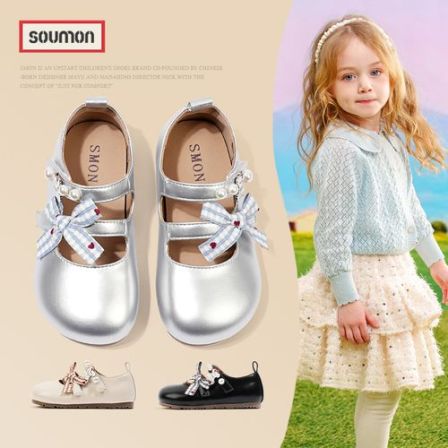 书萌女童公主鞋2026春秋新款小女孩演出鞋儿童皮鞋浅口透气宝宝鞋