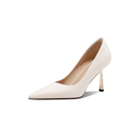 高定限量法式时尚尖头浅口钻石设计高跟纯色女方根高跟鞋DAV3021