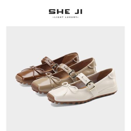 SHEJI奢季 赫本风春夏芭蕾舞鞋女防滑能暴走搭扣单鞋