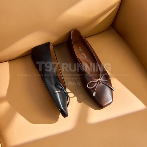 T972026新款法式浅口蝴蝶结低跟极简风单鞋平跟G3378主图