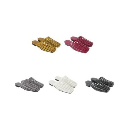 YOEYYOU设计师品牌 平底皮革编织拖鞋时尚女 DSC买手店 BY6Y04094