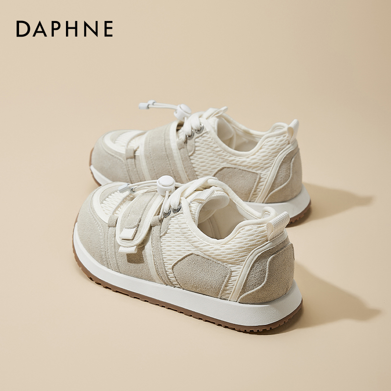 达芙妮厚底德训鞋女2025新款夏季百搭透气休闲运动鞋软底阿甘板鞋主图