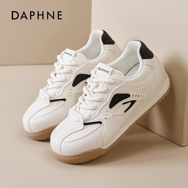 达芙妮厚底德训鞋女2026新款春季百搭阿甘小白鞋内增高运动板鞋子主图