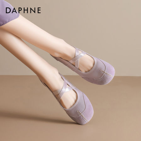 达芙妮紫色玛丽珍女鞋2026新款春季软底透气温柔配裙子芭蕾单鞋子