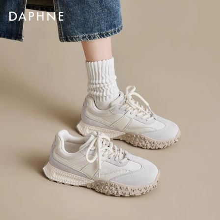 达芙妮芭蕾德训鞋女2025秋季新款厚底不累脚休闲鞋百搭运动鞋子爆