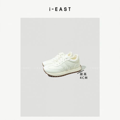 i-EAST 白巧雪糕~不规则花边设计感时尚阿甘休闲鞋-6C PS8850主图