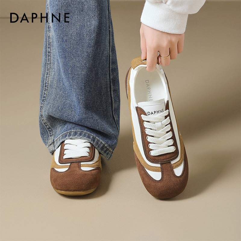 达芙妮复古德训鞋女2026新款春季内增高软底休闲鞋运动阿甘板鞋子主图