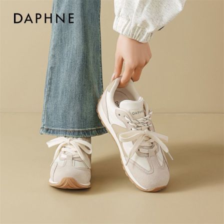 达芙妮厚底德训鞋女2026春季新款软底运动休闲鞋芭蕾阿甘小白鞋子