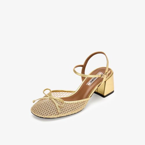 73hours女鞋反叛甜心2026春季新款方跟圆头纯色时装凉鞋主图