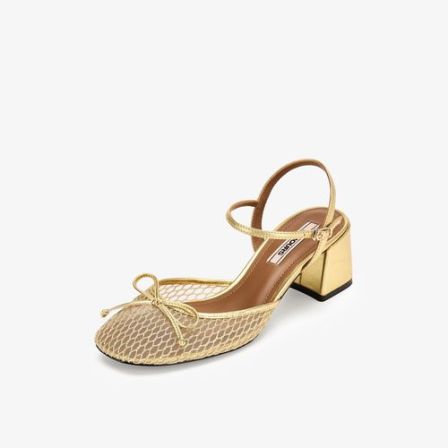 73hours女鞋反叛甜心2026春季新款方跟圆头纯色时装凉鞋