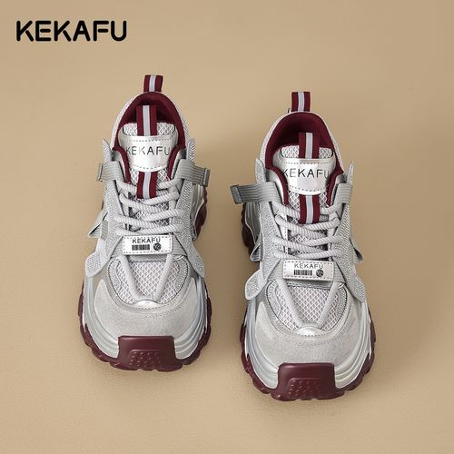 珂卡芙厚底增高8.2cm老爹鞋女鞋ins潮2026秋季新款真皮运动休闲鞋主图