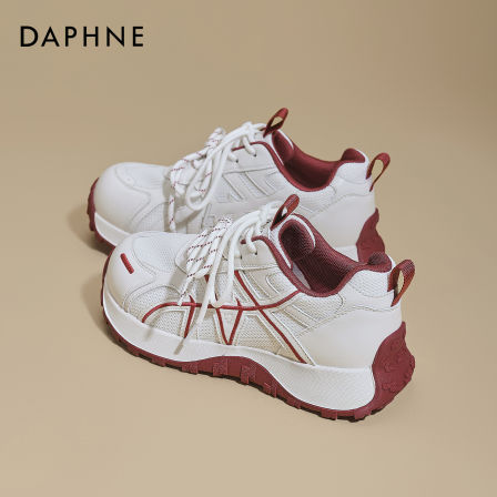 达芙妮厚底德训鞋女2026新款春季透气增高老爹鞋显脚小休闲运动鞋