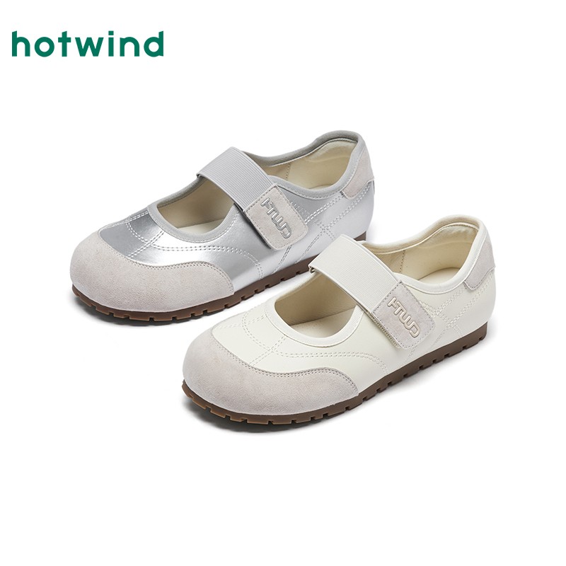 热风2026年春季新款女士时尚玛丽珍鞋H11W26569主图