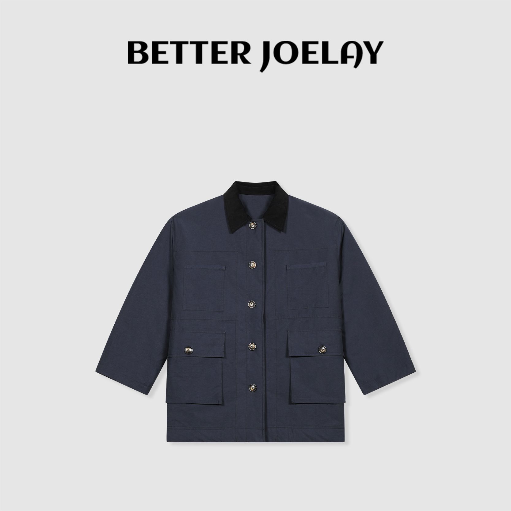 BETTER JOELAY -【闲织春色】时尚潮流外套棉服时尚休闲通勤Z4296主图