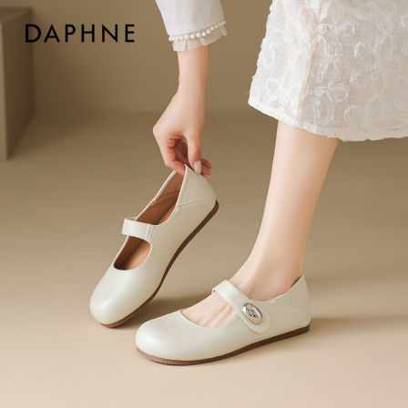 达芙妮法式玛丽珍鞋女2025夏季新款浅口绝美单鞋百搭小皮鞋配裙子