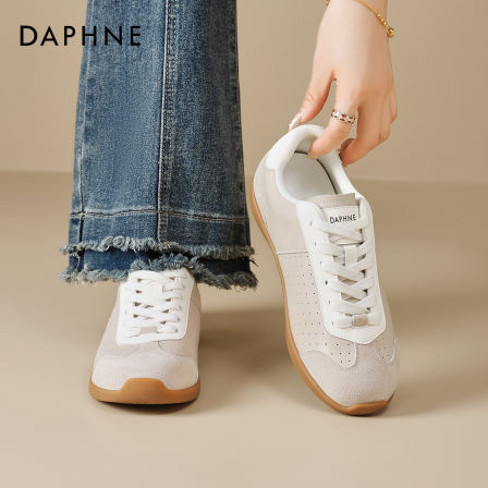 达芙妮厚底德训鞋女2025新秋冬女鞋软底百搭休闲阿甘鞋增高运动鞋