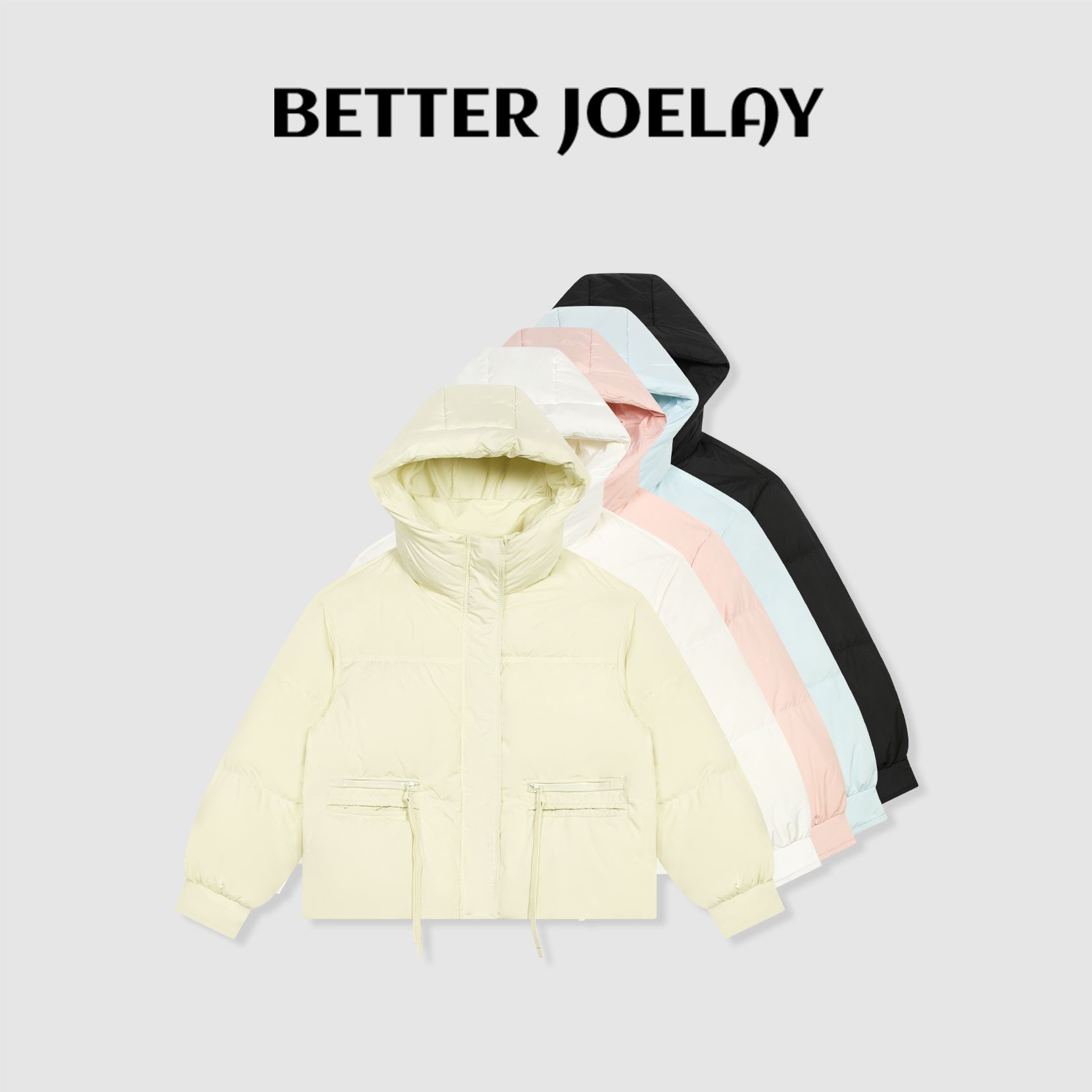 BETTER JOELAY-【晨间薄雾】时尚棉服保暖休闲通勤风Z6435-1主图