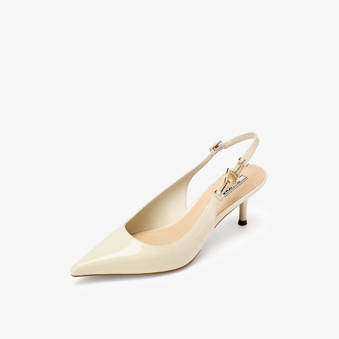 73hours女鞋街角之间2026春季新款尖头纯色细跟时装凉鞋主图