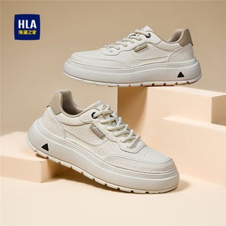 HLA/海澜之家男鞋2026夏季新款透气时尚休闲鞋潮流百搭板鞋小白鞋