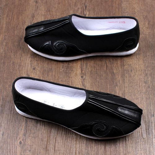 2026新款春季老北京布鞋男士高档手工千层底透气软底一脚蹬牛筋底主图