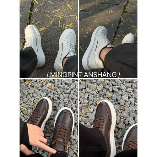 【高定皮鞋】铭品添尚2026春季新款男士时尚百搭休闲鞋#19653主图