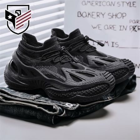 保罗德科春季新款男士休闲鞋时尚潮流百搭运动鞋潮鞋耐磨跑步鞋男