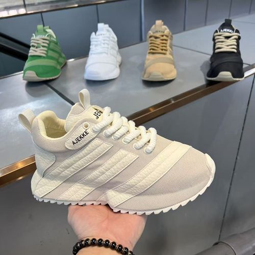 2026春季新款时尚潮流百搭舒适手工包底个性透气男款休闲老爹鞋主图