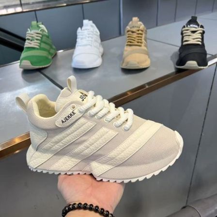 2026春季新款时尚潮流百搭舒适手工包底个性透气男款休闲老爹鞋