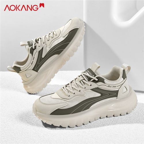 Aokang/奥康官方正品男鞋2026春季新款老爹鞋男时尚休闲鞋增高鞋主图